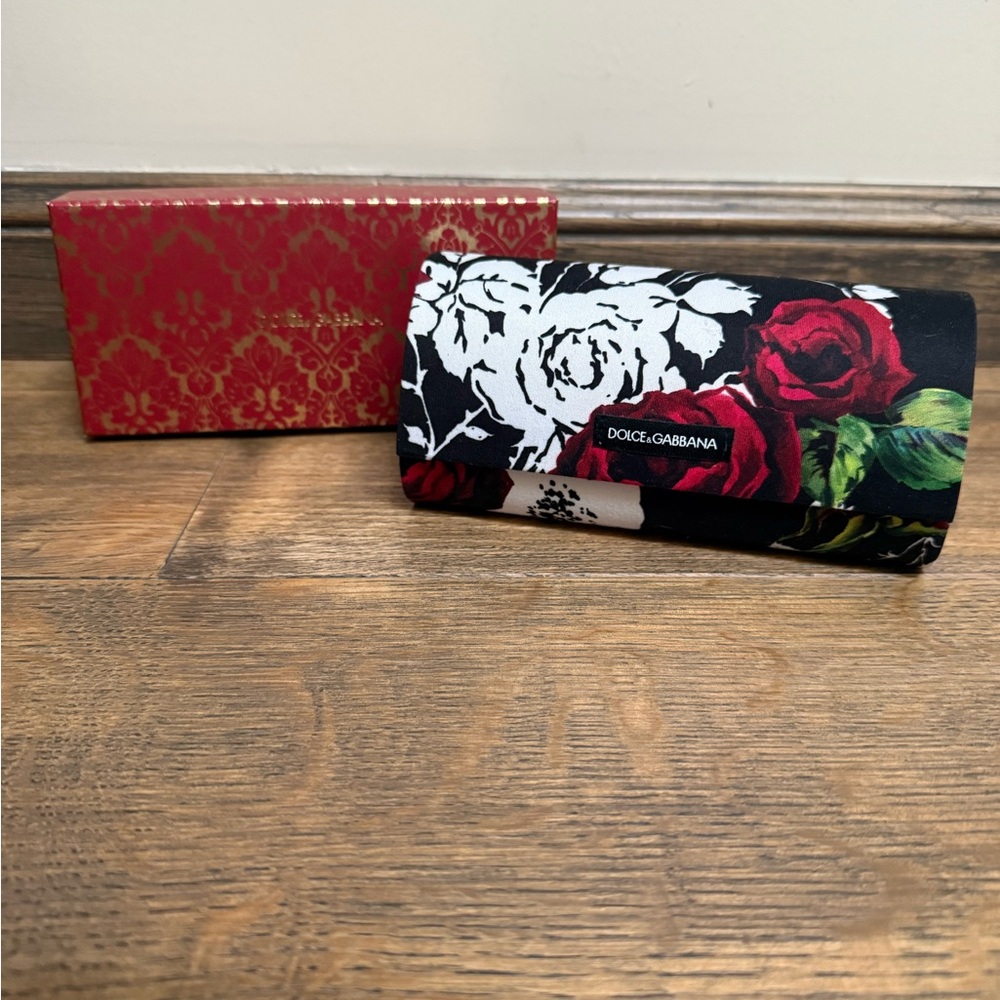 Dolce & Gabbana Floral Clutch sunglasses case cover - Picture 3 of 6